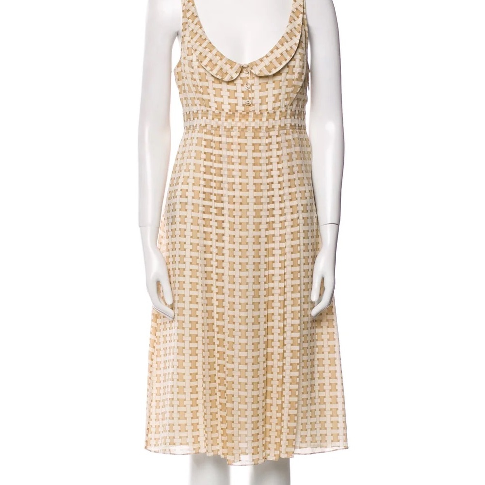 Burberry Silk Cream Dress Sz 44